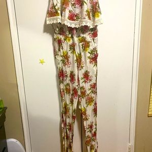 Love brand Flowery jumpsuit/ romper